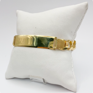 Curb Bracelet With Plaque Gold