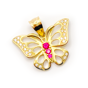 Butterfly Pendant with zirconia