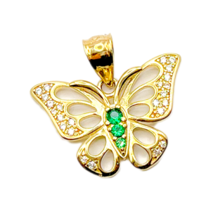 Butterfly Pendant with zirconia