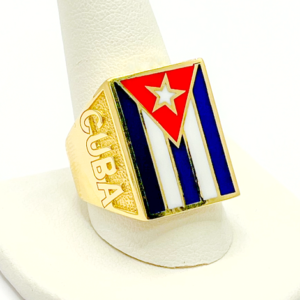 Men Cuban Flag Ring