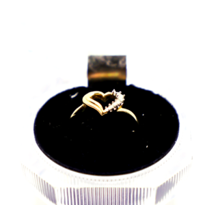 Ring Heart with diamond